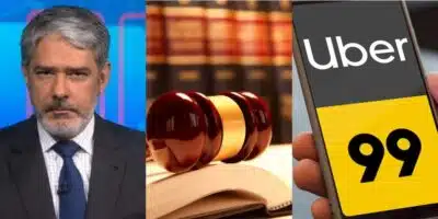 Jornal Nacional anuncia PROIBIÇÃO para Uber e 99 - Foto: Montagem