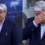 Datena chorou ao vivo no Brasil Urgente (Foto: Reprodução / Band)