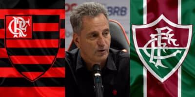 Flamengo de Landim se sobressai ao Fluminense (Foto: Divulgação)