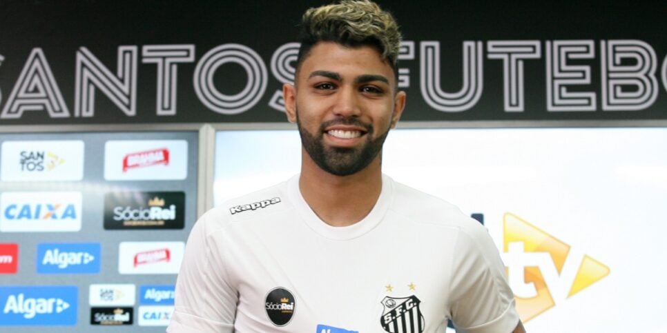 Gabigol quando defendia as cores do Santos - Foto: Internet