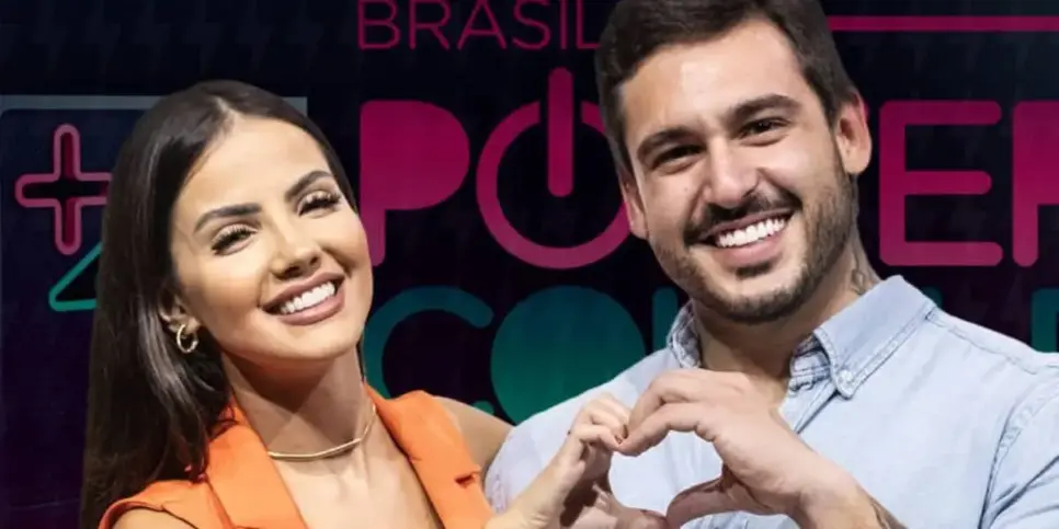 Luana Andrade e João Hadad participaram do Power Couple Brasil (Foto: Reprodução/ Record)