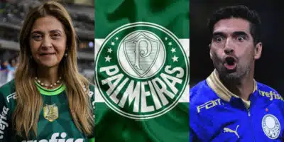 Leila Pereira e Abel Ferreira  (Foto: Reprodução / Palmeiras)
