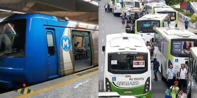 Saiba como andar de graça no metrô e ônibus no RJ (Reprodução: Montagem TV Foco)