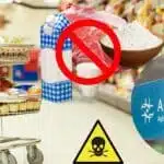 Leite, farinha e carne foram retirados dos supermercados por determinação da Anvisa (Foto: Reprodução / Canva / Montagem TV Foco)