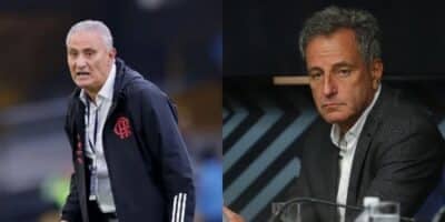 Landim decide sobre demissão de Tite após mais uma derrota na Libertadores (Reprodução: Montagem TV Foco)