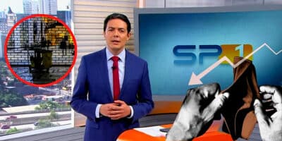 Alan Severiano anunciou a falência de uma das varejistas mais amadas dos paulistanos em edição do SP1, na Globo (Foto Reprodução/Montagem/Lennita/Tv Foco/Canva/Globo/Internet)