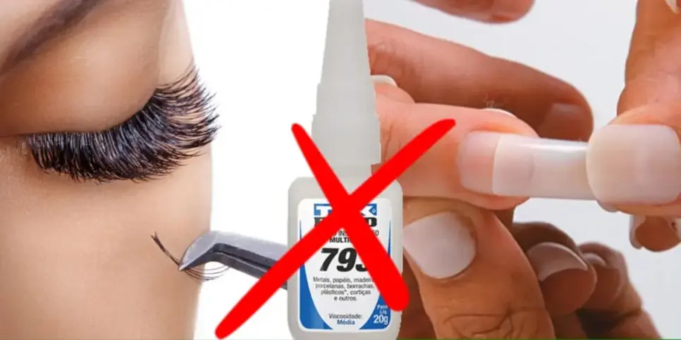 Anvisa proíbe o uso de colas istantâneas nos salões de beleza (Foto: Reprodução/ Montagem - TV Foco) Anvisa proíbe o uso de colas istantâneas nos salões de beleza (Foto: Reprodução/ Montagem - TV Foco)