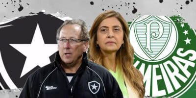 Botafogo e Palmeiras - Leila e Texto (Foto: Reprodução, Montagem - TV Foco)