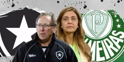 Botafogo e Palmeiras - Leila e Texto (Foto: Reprodução, Montagem - TV Foco)