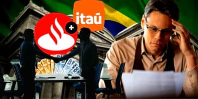 3 bancos deram adeus e foram parar nas mãos do Itaú, Santander e mais (Foto Reprodução/Montagem/Lennita/Tv Globo/Canva/Itáú/Logos)