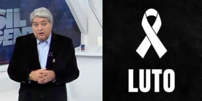 LUTO - Datena no Brasil Urgente confirma morte de cantor (Foto: Reprodução, Montagem - TV Foco)