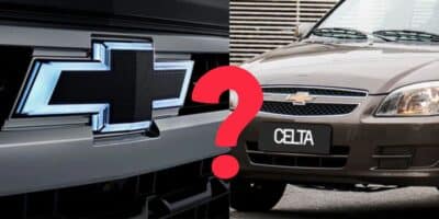 Logo da Chevrolet / Celta - Montagem: TVFOCO