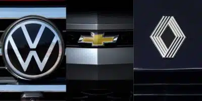 Logo da Volkswagen / Logo da Chevrolet / Logo da Renault - Montagem: TVFOCO