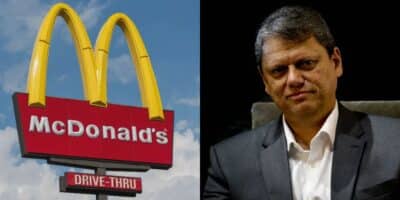 McDonald's e Tarcísio de Freitas (Fotos: Reproduções / CNN / Aloisio Mauricio / Estadão)