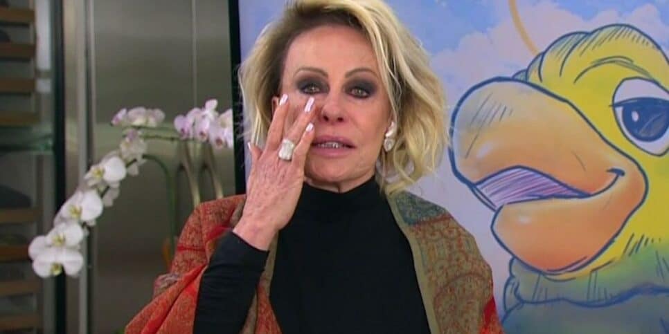 Ana Maria Braga chorando (Reprodução/Globo)