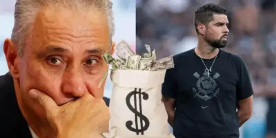 Landim e Augusto Melo sem chão: Enquanto Tite ganha R$1,5M no Flamengo, o salário de António no Corinthians