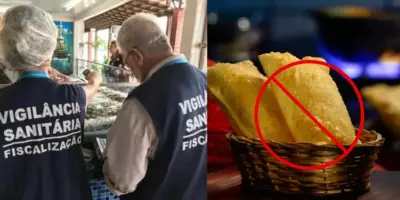 200kg de comida podre e moscas: A interdição urgente da Vigilância Sanitária contra fábrica de pastéis gigante