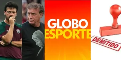 “Demitido”: Globo Esporte é paralisado nesta quarta (26) com o 3º adeus de técnico na semana após Diniz e Cuca