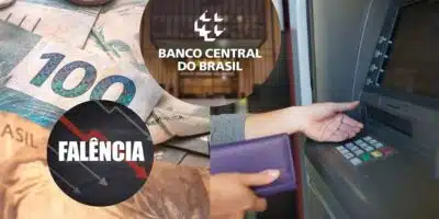 Falência, Banco Central e caixa eletrônico (Foto: Reprodução / Canva)