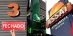 Supermercados fechado e fachada do Pão de Açúcar e Assaí (Foto: Reprodução / Invest News / Canva / Montagem TV Foco)