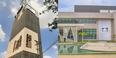 O prédio da extinta Rede Tupi ao lado dos estúdios da Globo (Foto: Divulgação)