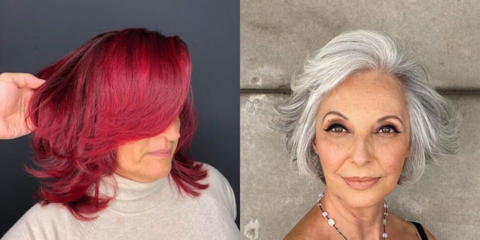 Vermelho cereja e platinado trazem um ar mais jovial (Reprodução: Montagem TV Foco)
