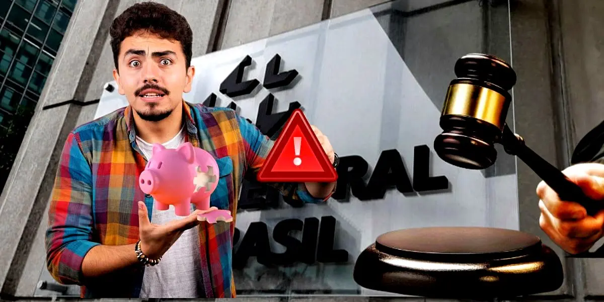 Ilustração homem com porquinho de poupança/ Banco Central (Foto Reprodução/Montagem/Lennita/Tv Foco/Canva/BC)