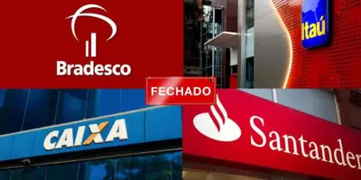 Bradesco, Itaú, Santander e Caixa: Bancos terão fechamento GERAL nesta data e você tem que saber