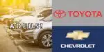 Chevrolet e Toyota (Foto: Reprodução/ Internet)