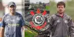 Diniz, Carille e o logo do Corinthians (Foto: Reprodução/Internet)