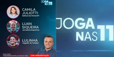 O jogador Lulinha é convidado da edição de hoje (01/07), que também terá Camila Juliotti, Cosme Rímoli e Bruno Piccinato