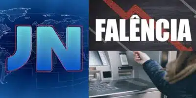 Falência de Banco - Jornal Nacional (JN) (Foto: Reprodução, Montagem - TV Foco)