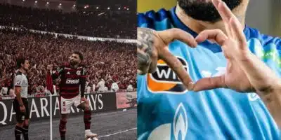 Gabigol no Flamengo e Claudinho no Zenit (Reprodução - Internet)