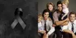 Imagem de luto / Elenco de Três é Demais - Montagem: TVFOCO