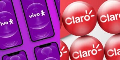 Logo da Vivo / Logo da Claro - Montagem: TVFOCO