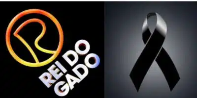 O Rei do Gado / Imagem de luto - Montagem: TVFOCO