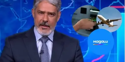 Banco, companhia aérea popular e rival da Magalu: Bonner confirma no JN falência, adeus e instituição quebrada