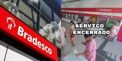 Encerramento confirmado em julho: Fim de serviço vital do Bradesco é desmascarado dentro de agências: “Absurdo”