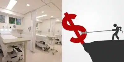 A falência de hospital gigante (Foto: Reprodução/ Internet)