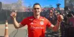 Rafael Borré agora jogador de futebol do Internacional (Foto: Divulgação / Internacional)