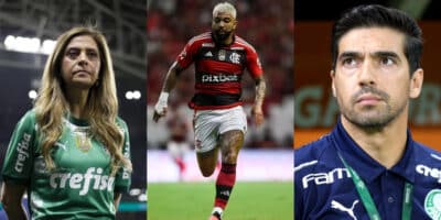 Leila Pereira, Gabigol e Abel Ferreira (Foto: Vinicius Nunes/Divulgação)