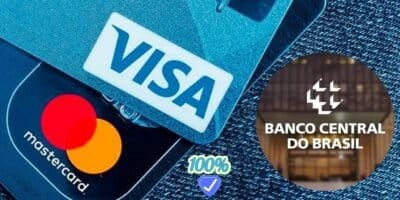 Cartões de crédito Master e Visa e fachada do Banco Central (Foto: Reprodução / Canva / Montagem TV Foco)