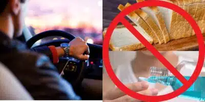 Motoristas proibidos de usar esses produtos antes de dirigir (Reprodução: Montagem TV Foco)