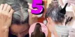 Mulher de cabelo grisalho e outra pintando os fios (Foto: Reprodução / Canva / Montagem TV Foco)