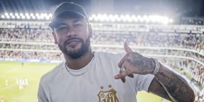 Neymar assistiu a final do Paulistão contra o Palmeiras (Reprodução: Instagram)