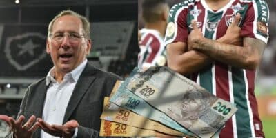 Textor quer craque do Fluminense ao Botafogo (Reprodução: Thiago Ribeiro/ Montagem TV Foco)