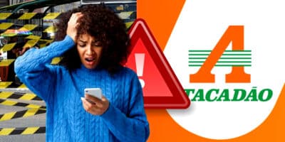 Serviço crucial sofre paralização e suspensão afeta clientes e funcionários do Atacadão (Foto Reprodução/Montagem/TV Foco/Lennita/Atacadão/Freepik)