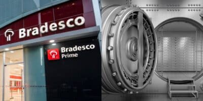 Bradesco / Cofre de banco - Montagem: TVFOCO