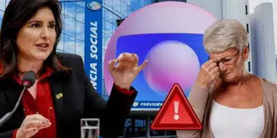 Globo confirma canetada de Tebet que atinge benefícios do INSS voltado à idosos e grupo especial da autarquia (Foto Reprodução/Montagem/Lennita/Canva/Globo/Canva/Agência Brasil)