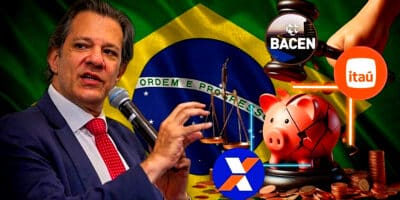 Haddad confirma decreto do Banco Central que afeta poupanças e abala os principais bancos como Itaú, CAIXA e mais (Foto Reprodução/Montagem/Tv Foco/Canva/iogo Zacarias/MF)